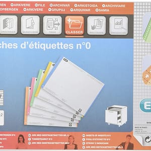 10 Etikettenbögen Nr. 0 für Hängeregister